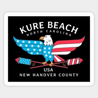 Kure Beach, NC Summer Patriotic Pride Fourth of July Magnet